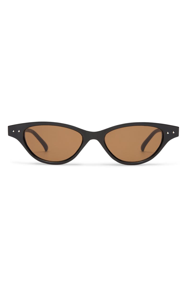 AIRE Cybeles 49mm Cat Eye Sunglasses, Main, color, Black/Brown Mono