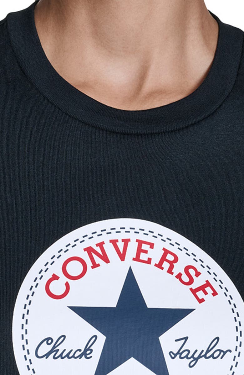 Converse Women's Chuck Taylor All Star Patch T-Shirt, Alternate, color, Converse Black