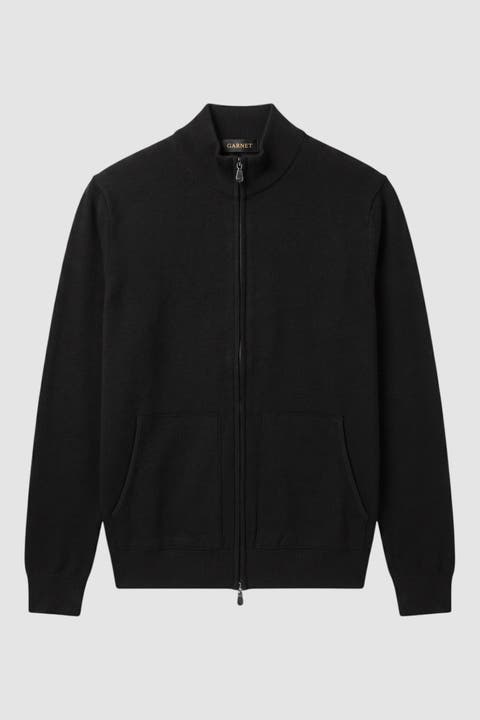 Men's Regular-fit Contrast-neck Crewneck Sweater