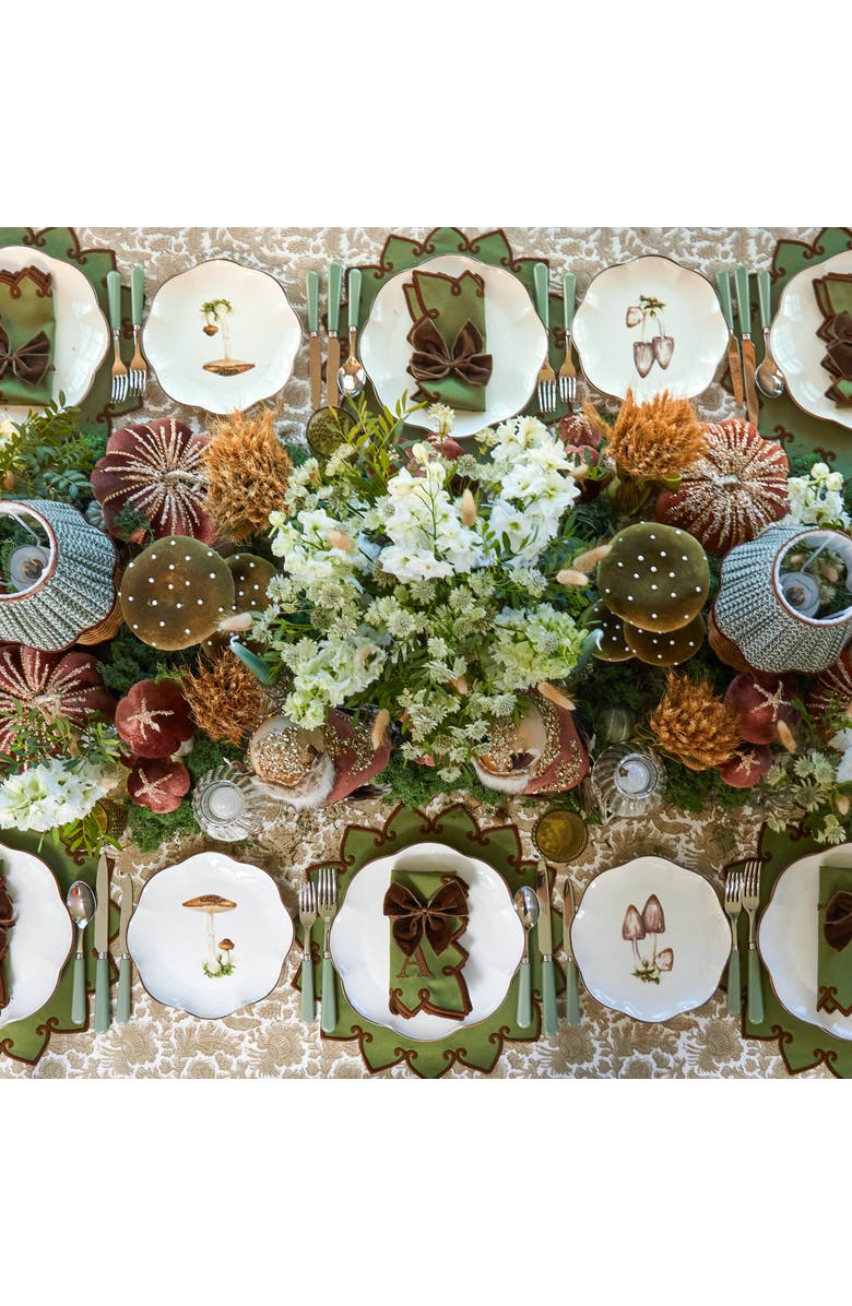 Mrs. Alice Pheasant Tablecloth, Alternate, color, Neutral