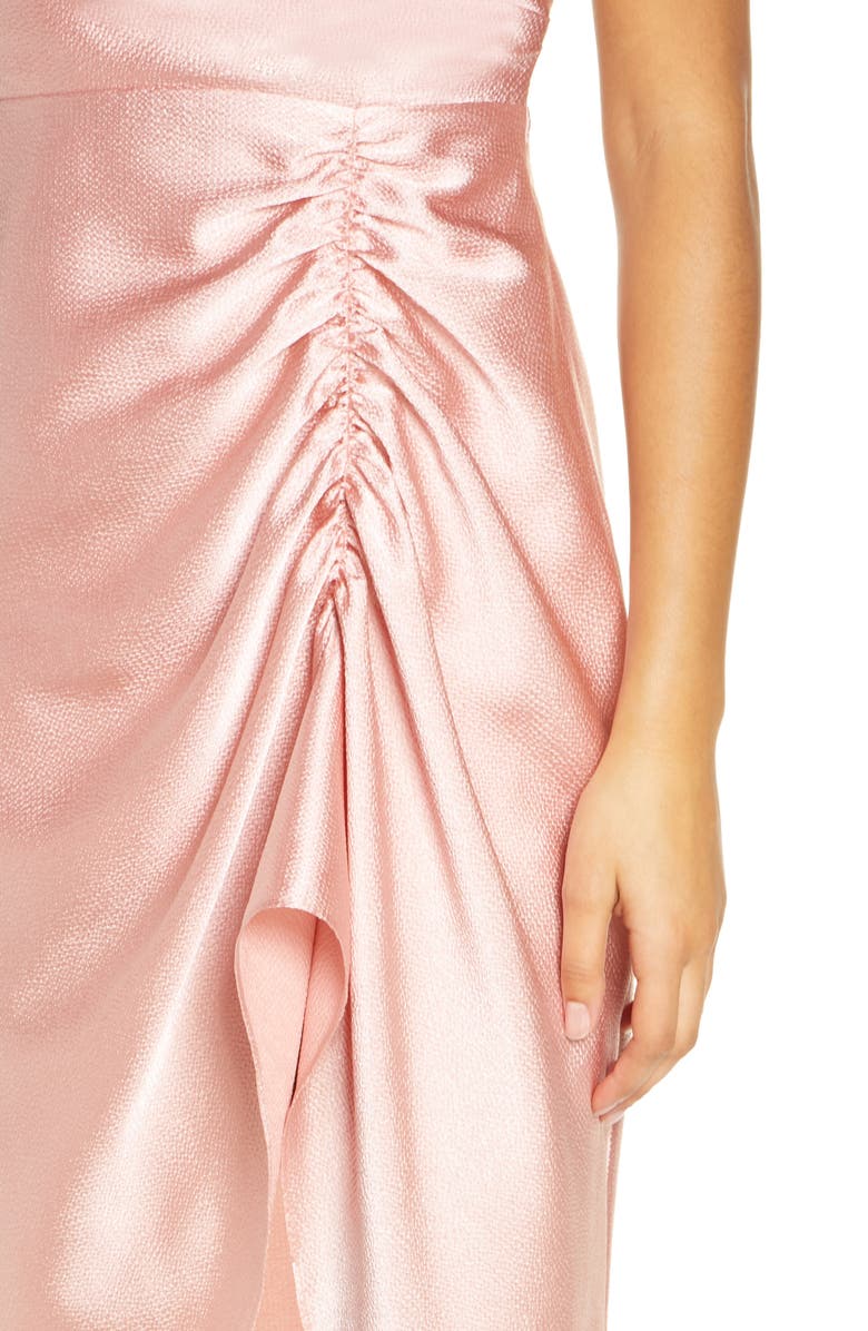 Bellevue The Label Bridgette Ruched Slit Gown, Alternate, color,