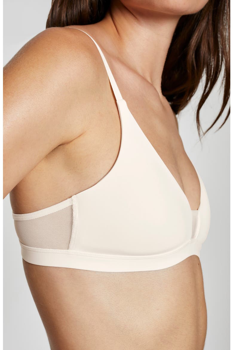 Limitless Wirefree Scoop Bra, Alternate, color, Ecru