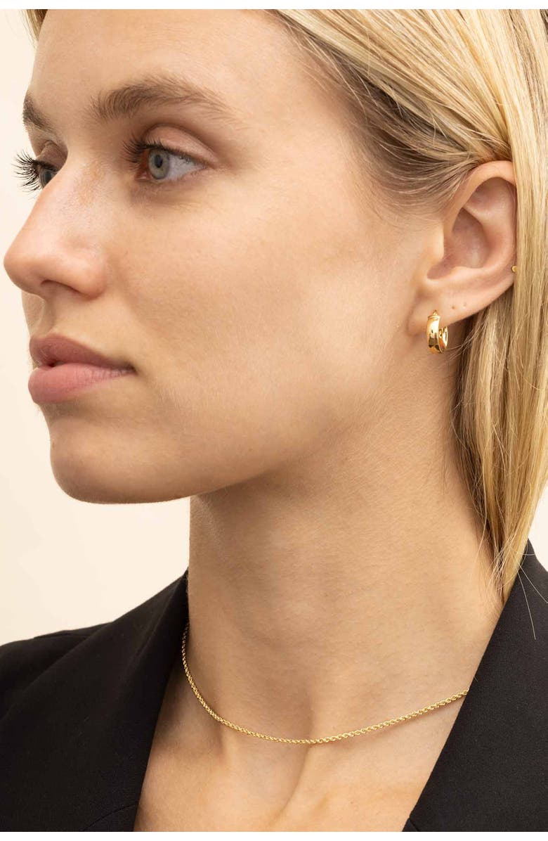 Oradina 10K Gold Roman Rope Choker, Alternate, color, Yellow Gold