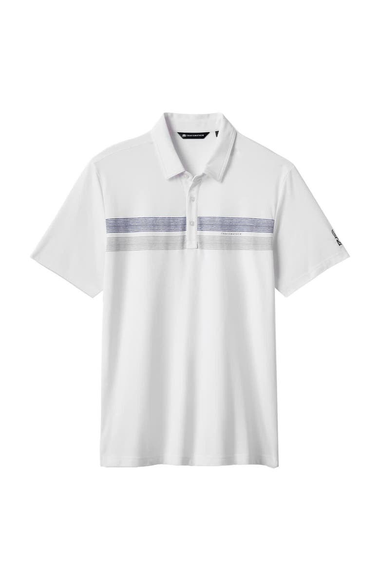 TravisMathew Men's TravisMathew White Seattle Mariners Top Recruit Tri-Blend Polo, Alternate, color, White