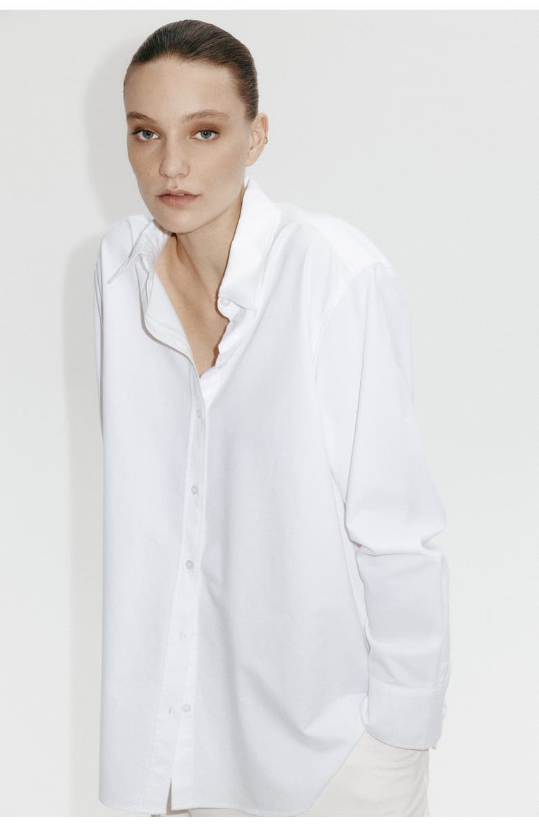 H&M Oxford Shirt, Alternate, color, White