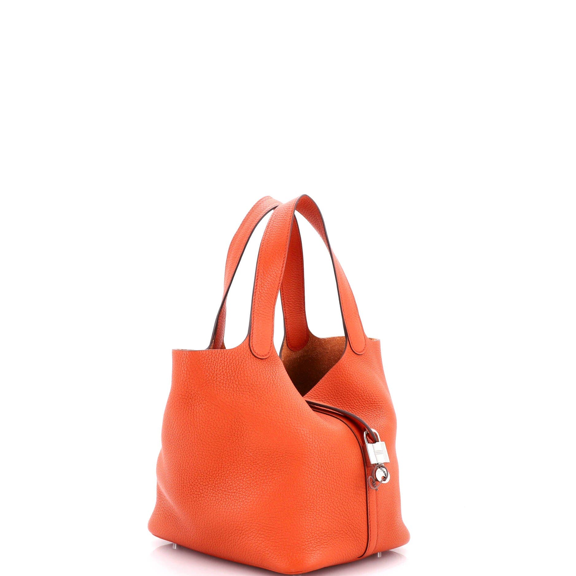 Pre-Owned Hermes Picotin Lock Bag Clemence MM, Alternate, color, 