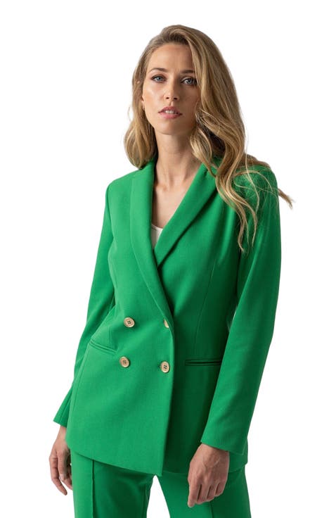 スーツ PAROSH Women Suit Jackets D420297LILIUXY23007 Green P.a.r.o.s.h . Suit Jackets In Green | ModeSens