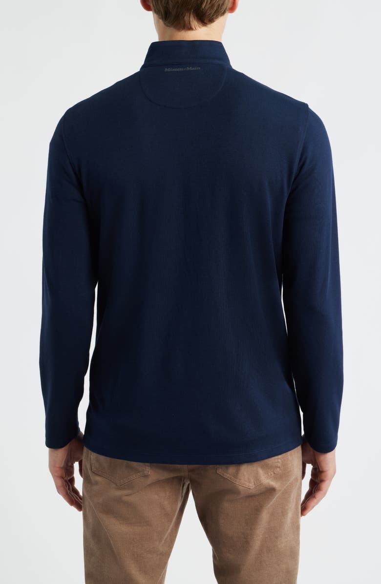 Mizzen+Main KPI Quarter Zip Pullover, Alternate, color, Navy