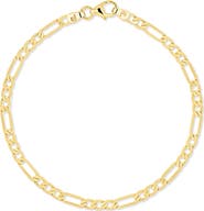 Bony Levy 14K Gold Figaro Chain Bracelet, 3.1mm