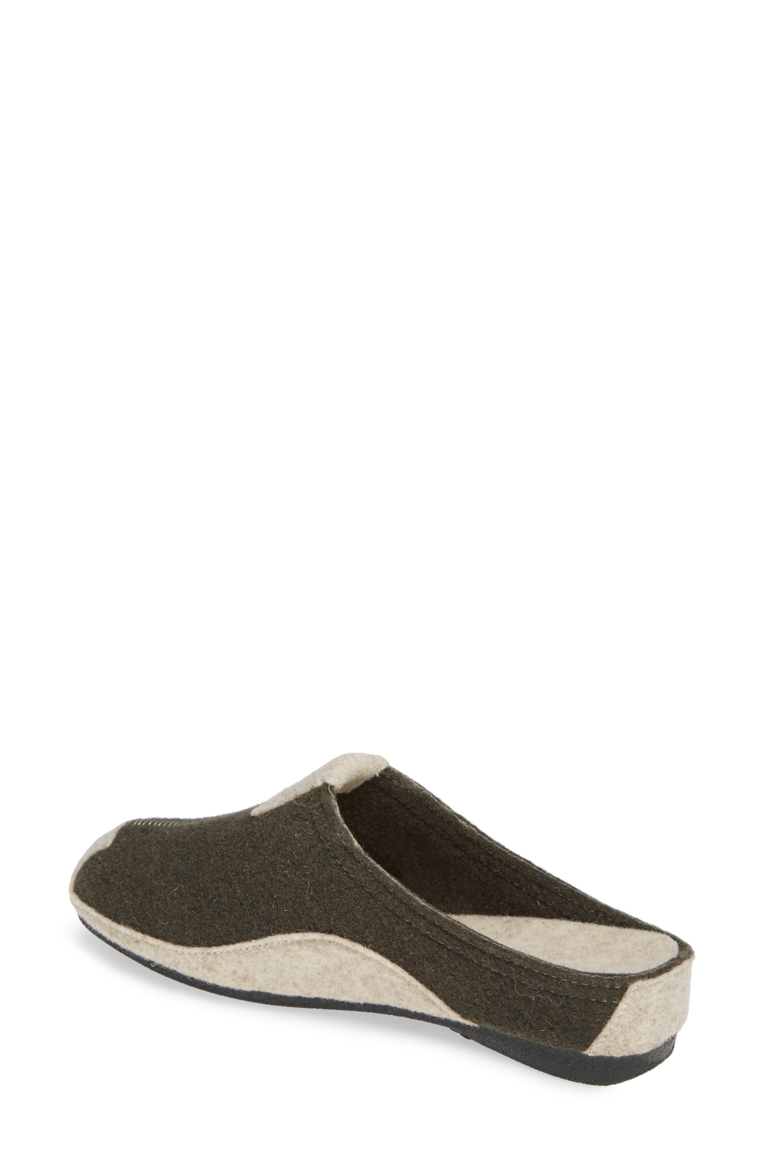 Jade Wedge Slipper, Alternate, color, PINE WOOL