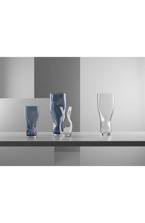 Orrefors Squeezetall Vase In Blue