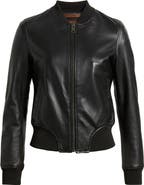 Frye Classic Leather Bomber Jacket