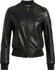 Frye Classic Leather Bomber Jacket