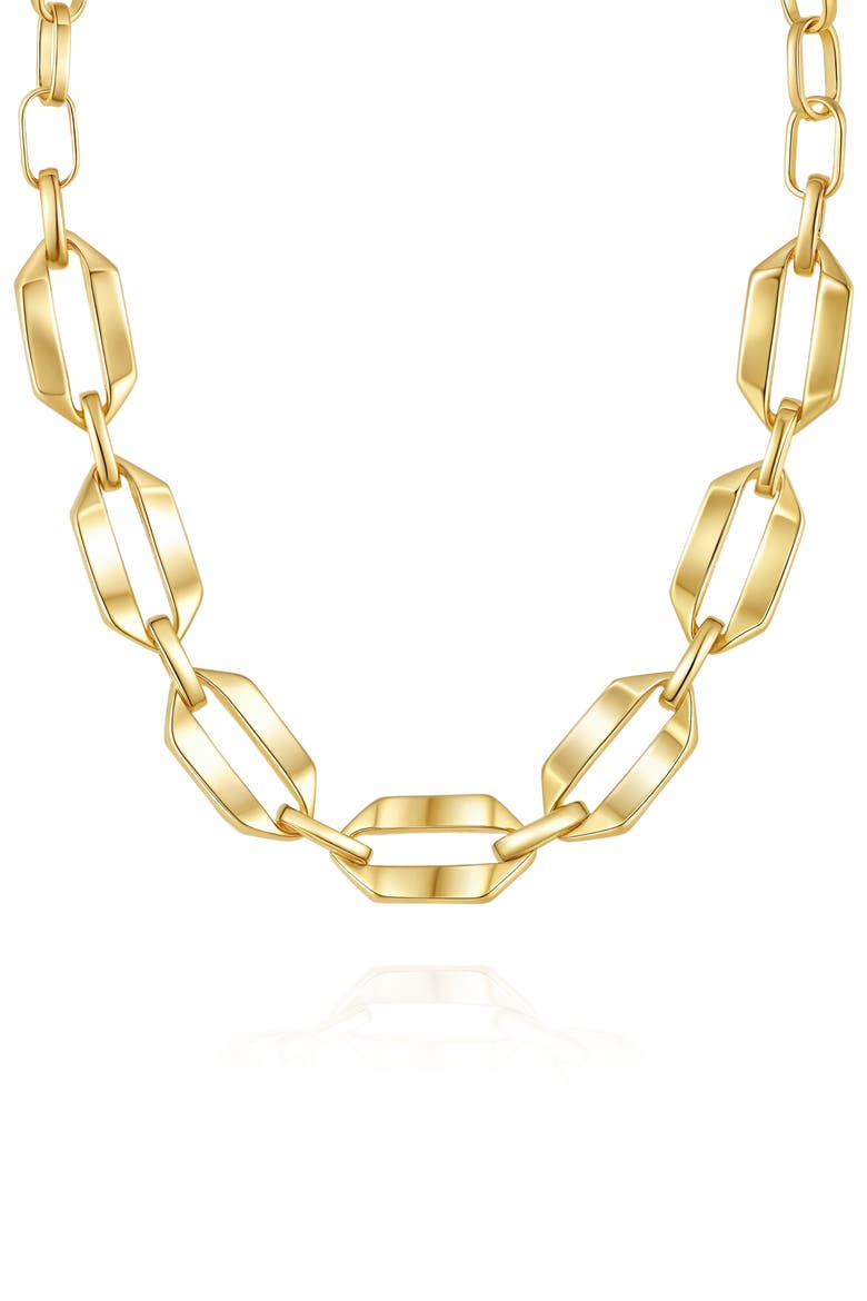 Toggle Chain Link Necklace, Main, color, GOLD