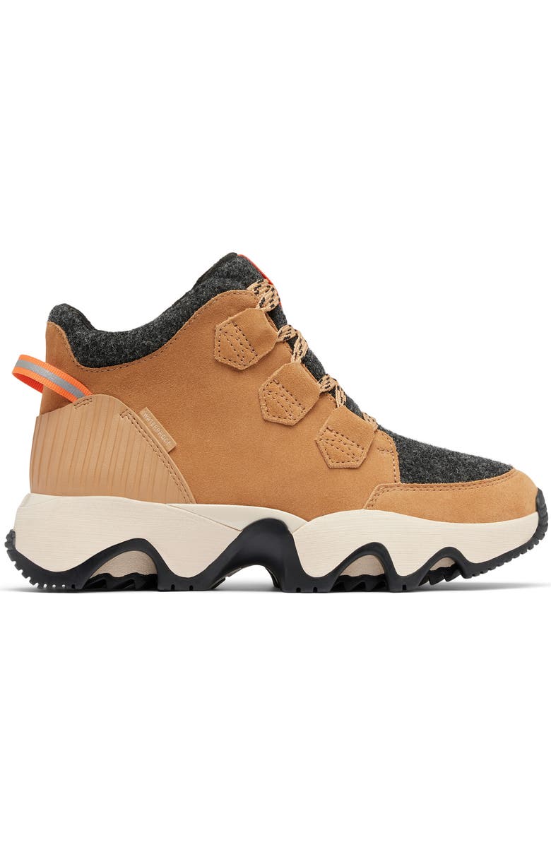 SOREL Kinetic Impact Caribou Plus Waterproof Sneaker Bootie, Alternate, color, Tawny Buff/ Black