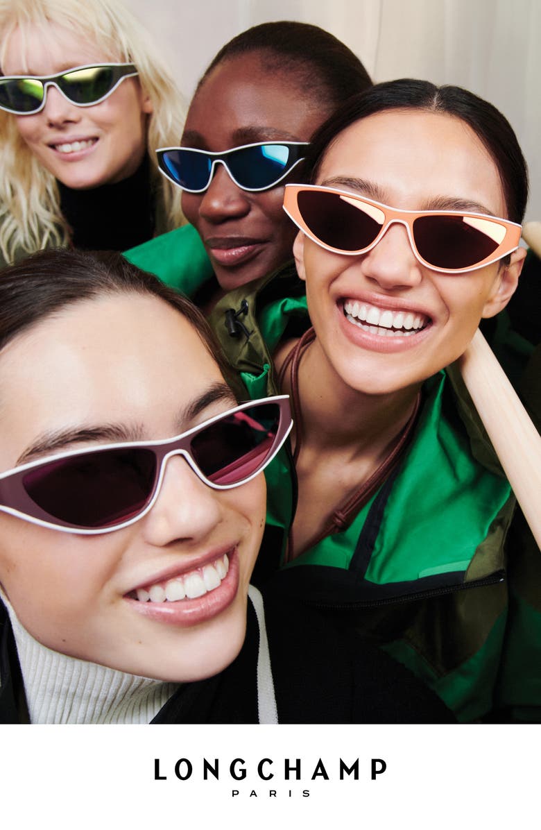 Longchamp Heritage 56mm Cat Eye Sunglasses, Alternate, color,