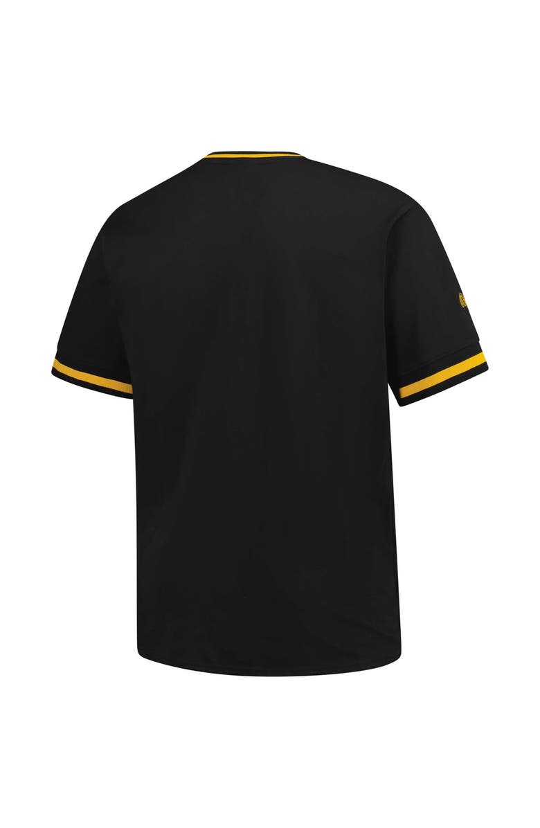 Mitchell & Ness Men's Mitchell & Ness Black Pittsburgh Pirates Big & Tall V-Neck T-Shirt, Alternate, color, 