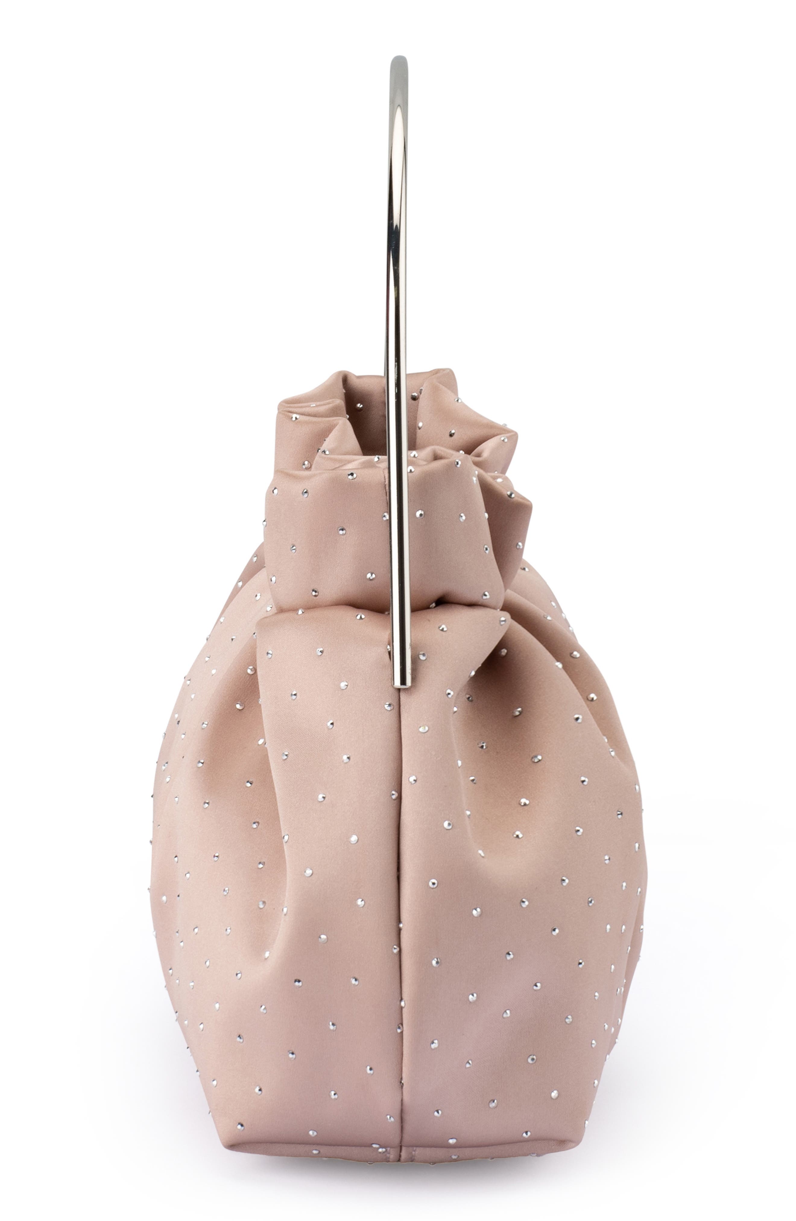 Olga Berg Archie Top Handle Clutch, Alternate, color, Taupe