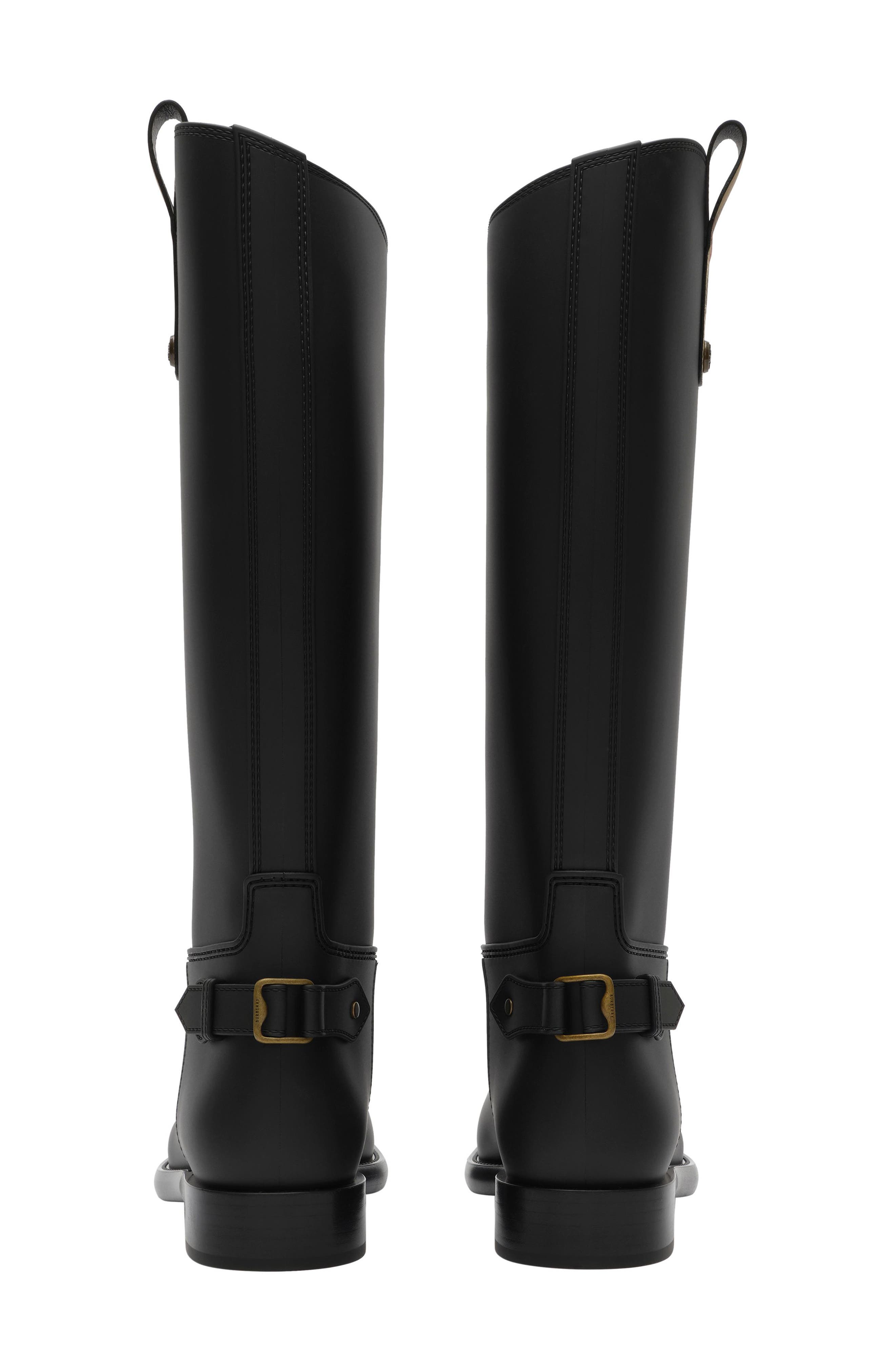 Cavalier Rain Boot, Alternate, color, BLACK/ ARCHIVE BEIGE