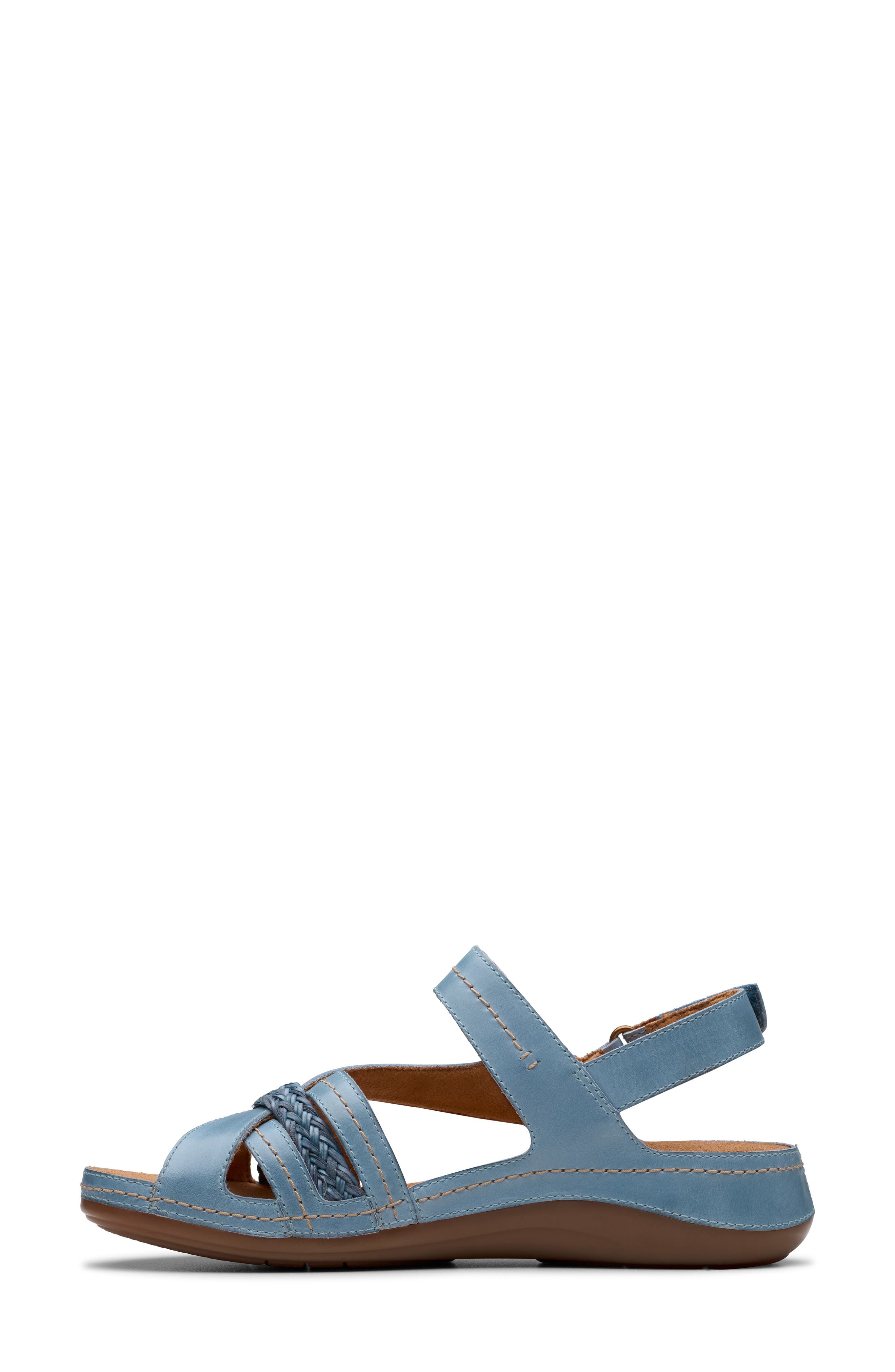 Clarks<sup>®</sup> Cecily Strap Sandal, Alternate, color, Blue Combi