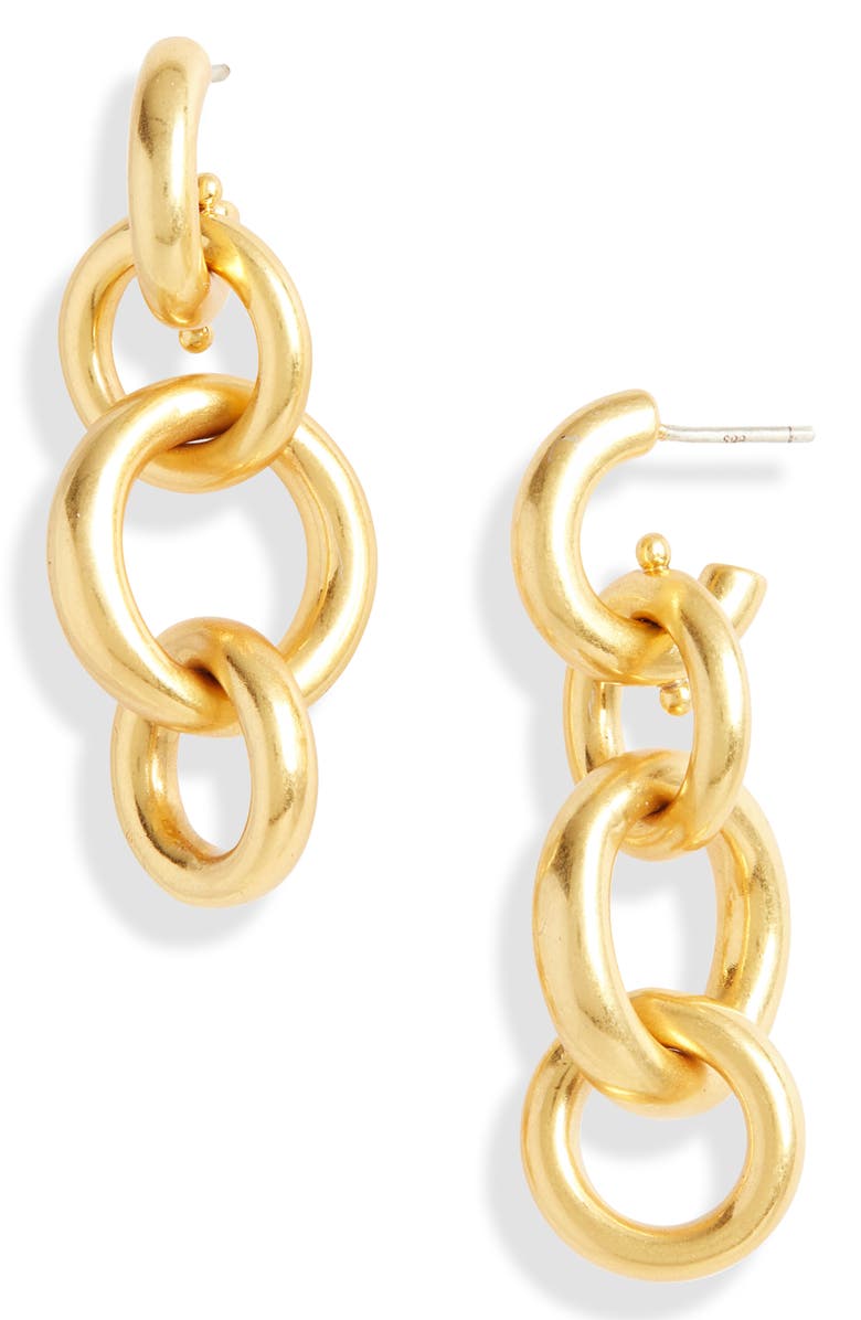 Madewell Ringlet Chain Earrings, Main, color, 