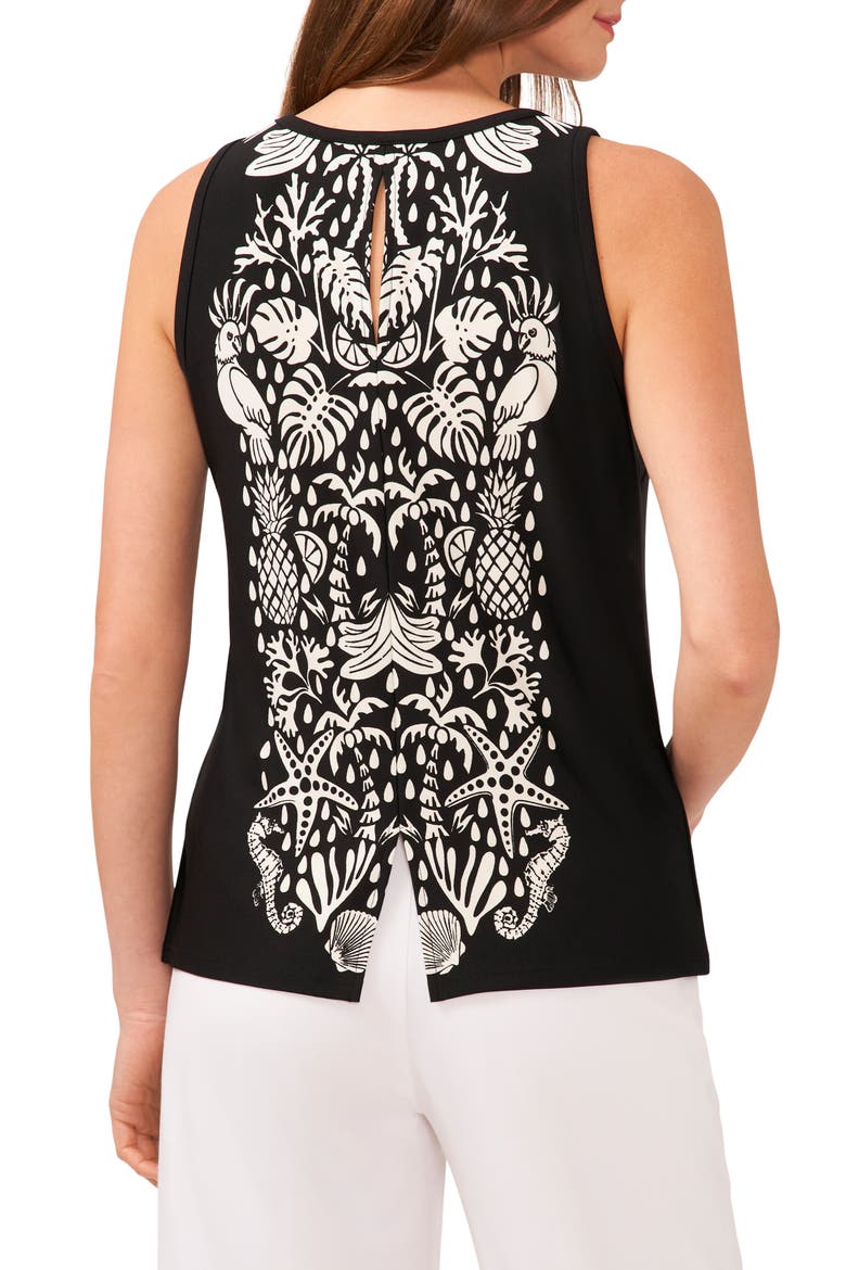 V-Neck Tank, Alternate, color, RICH BLACK