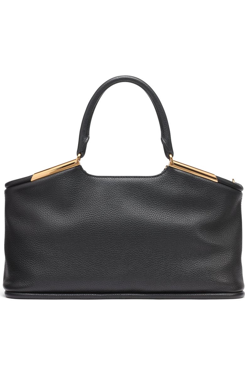 KARL LAGERFELD PARIS Valerie Satchel, Alternate, color, Black/Gold