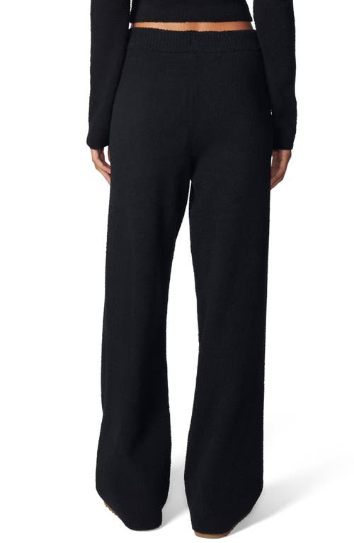 Florence By Mills Lounge Wide Leg Sweater Pant In Black