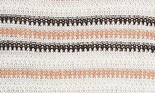 Weekend Max Mara Ciad Stripe Sleeveless Linen Sweater In Desert