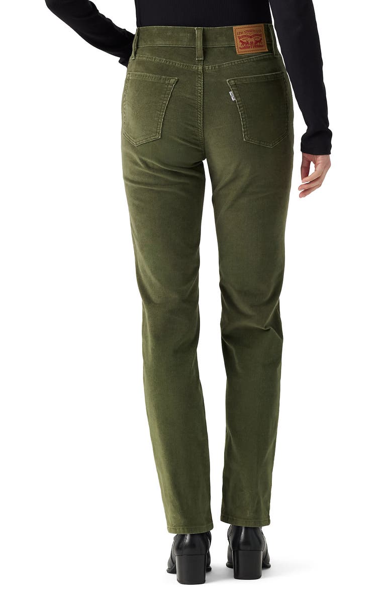 Levi's 724<sup>™</sup> High Waist Straight Leg Corduroy Jeans, Alternate, color, Ivy Green