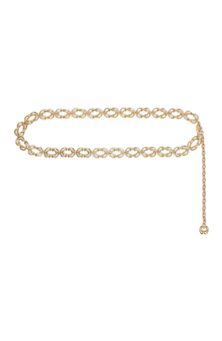 maje Chain belt with new link, Main, color, Gold