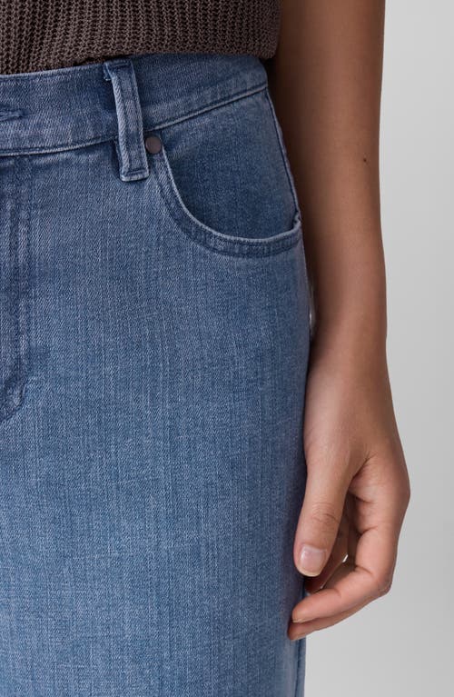 Eileen Fisher High Waist Ankle Straight Leg Jeans In Blue
