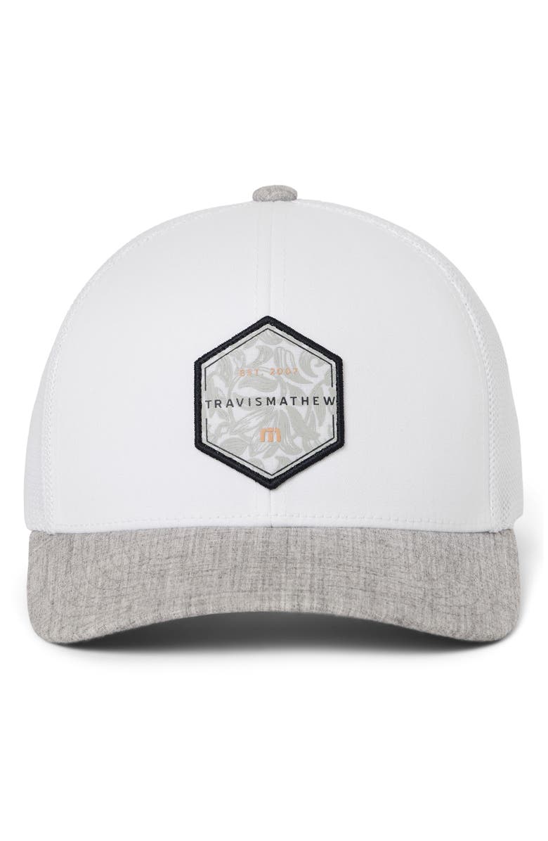 TravisMathew Full Passport Snapback Baseball Cap, Alternate, color, White