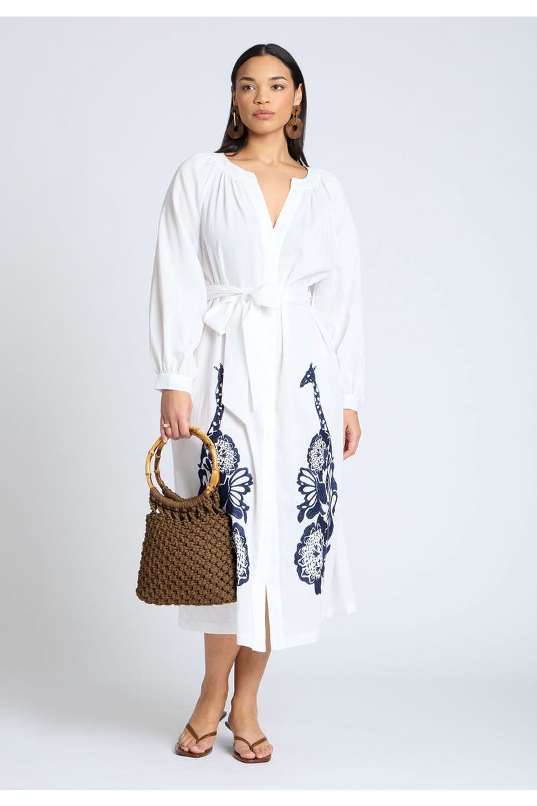 Relaxed Dress With Applique, Alternate, color, JET STREAM