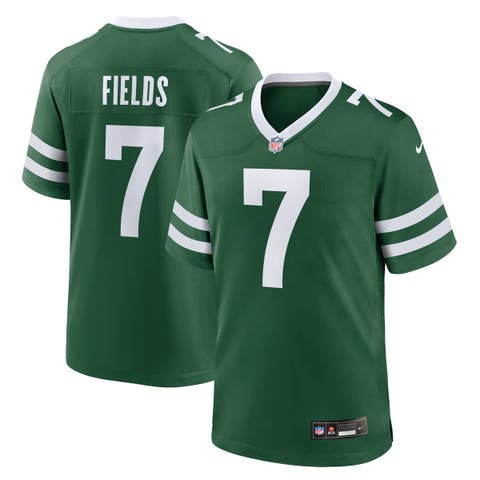 Men's Nike Justin Fields Legacy Green New York Jets Game Player Jersey