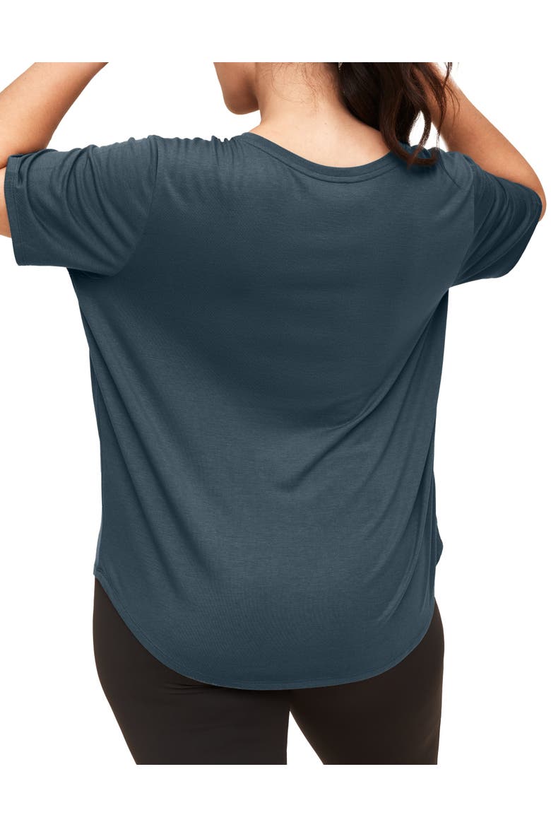 Molly Short Skeeve Soft Knit Fabric T-shirt, Alternate, color, Dark grey