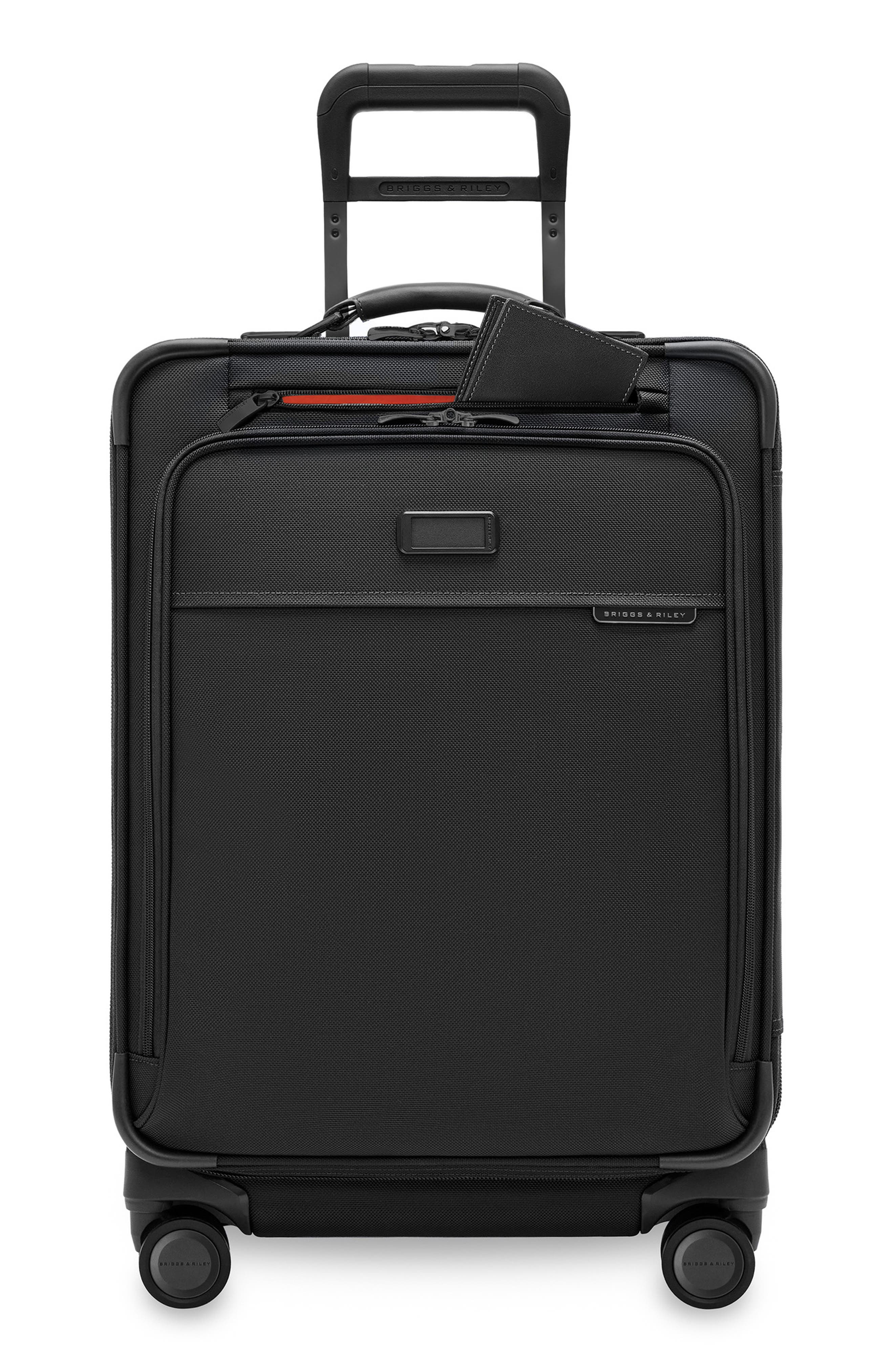 Briggs & Riley Baseline 24-Inch Checked Expandable Spinner Suitcase, Main, color, 