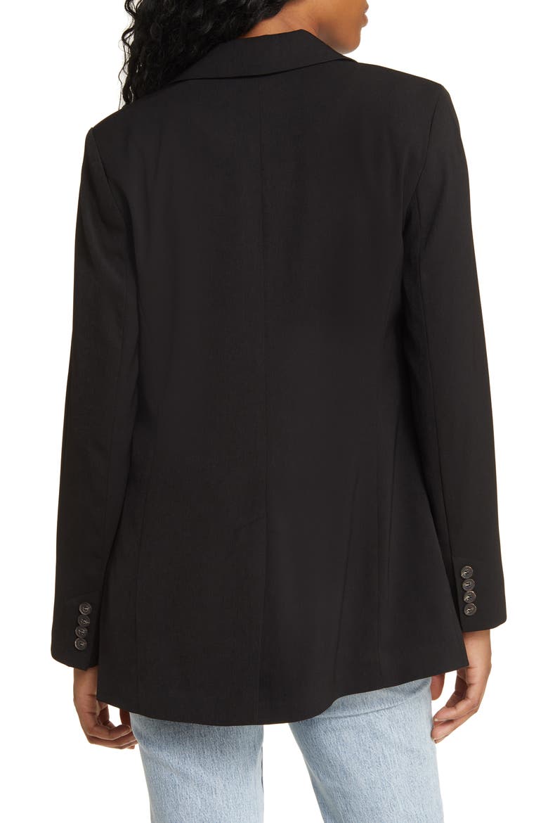 Tailored Slim Fit Blazer, Alternate, color, BLACK