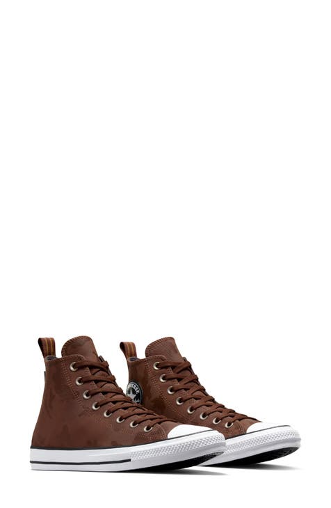 Mens brown converse best sale