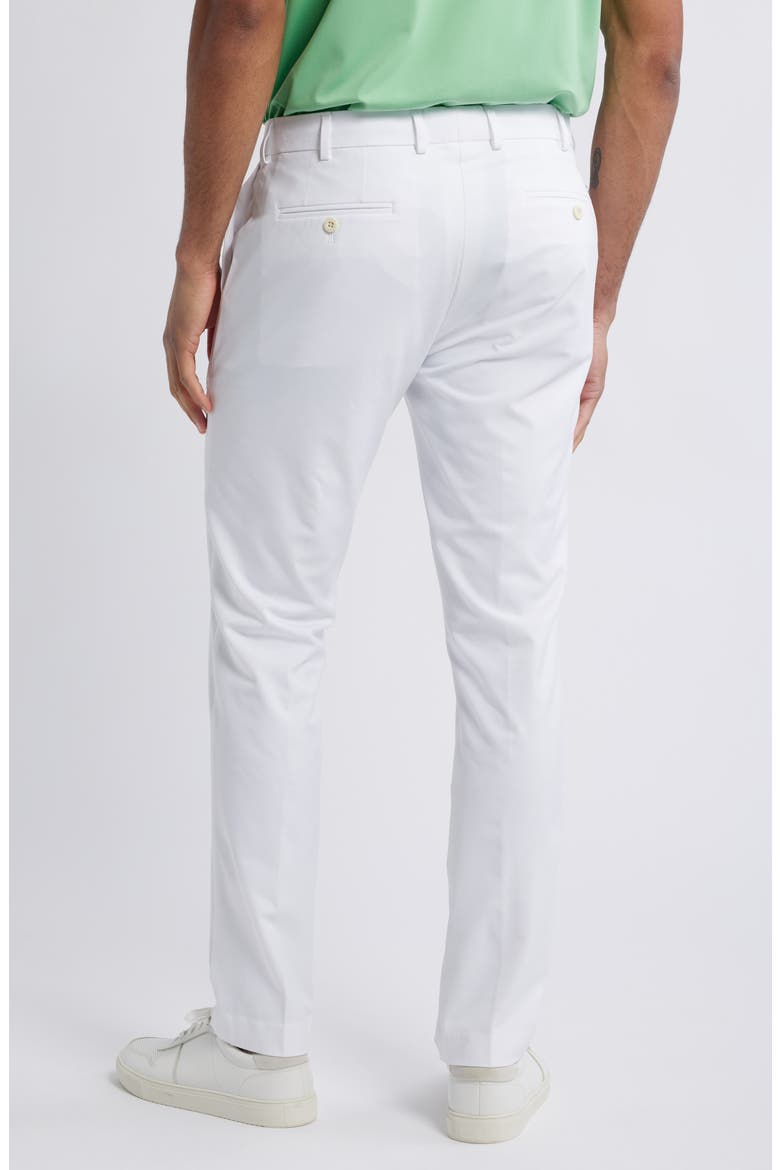 Crown Crafted Surge Performance Flat Front Trousers, Alternate, color, WHITE