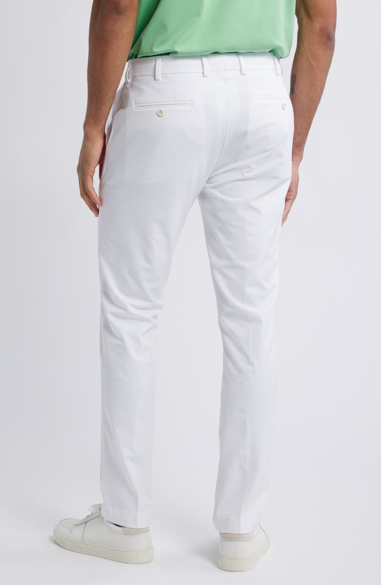 Peter Millar Crown Crafted Surge Performance Flat Front Trousers, Alternate, color, White