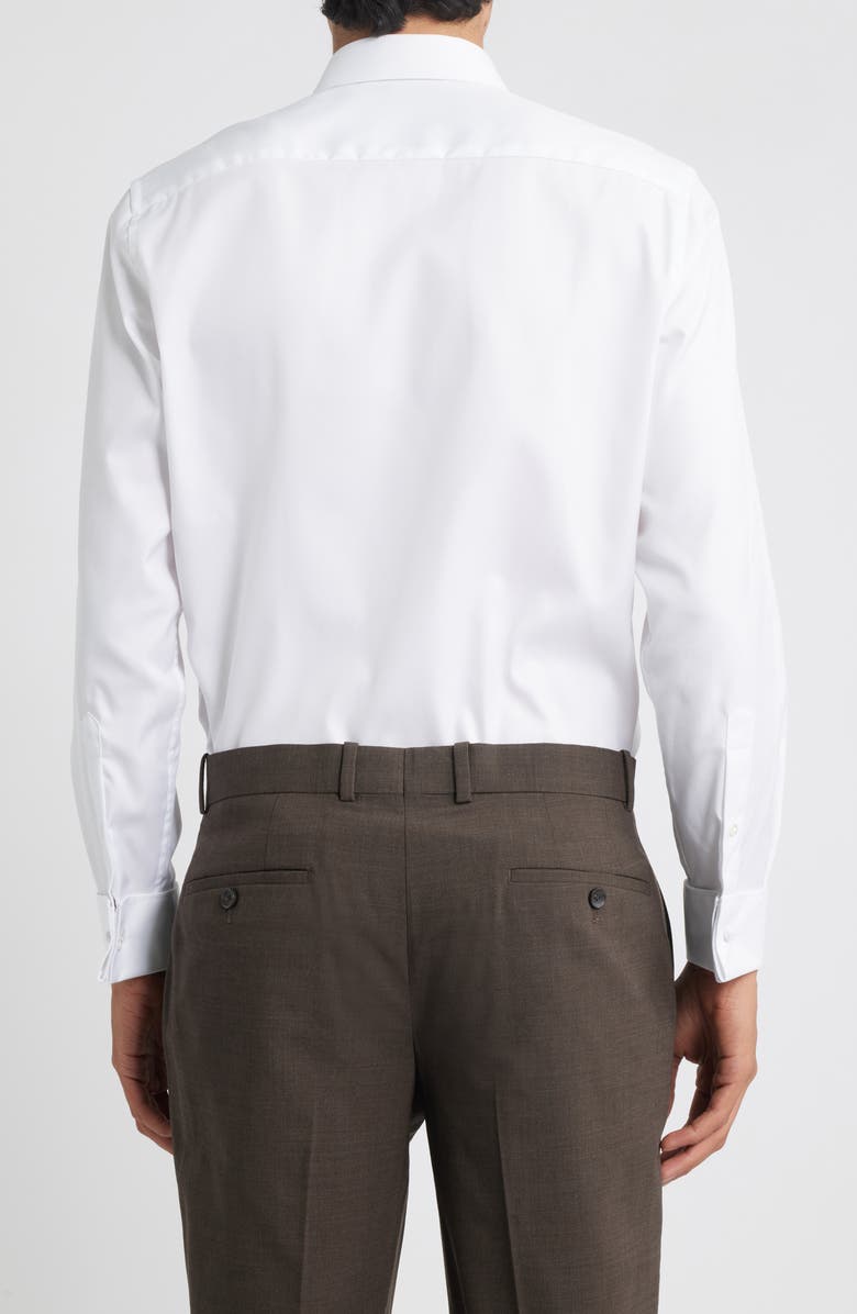 Eterna Cover Slim Fit Non-Iron French Cuff Cotton Dress Shirt, Alternate, color, White