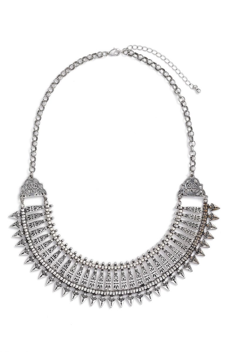 BP. Metal Collar Statement Necklace, Main, color, 