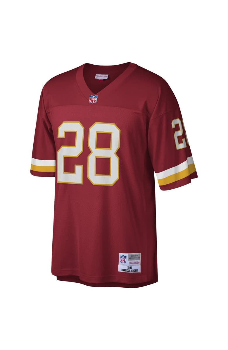 Mitchell & Ness Men's Mitchell & Ness Darrell Green Burgundy Washington Football Team Legacy Replica Jersey, Alternate, color, 