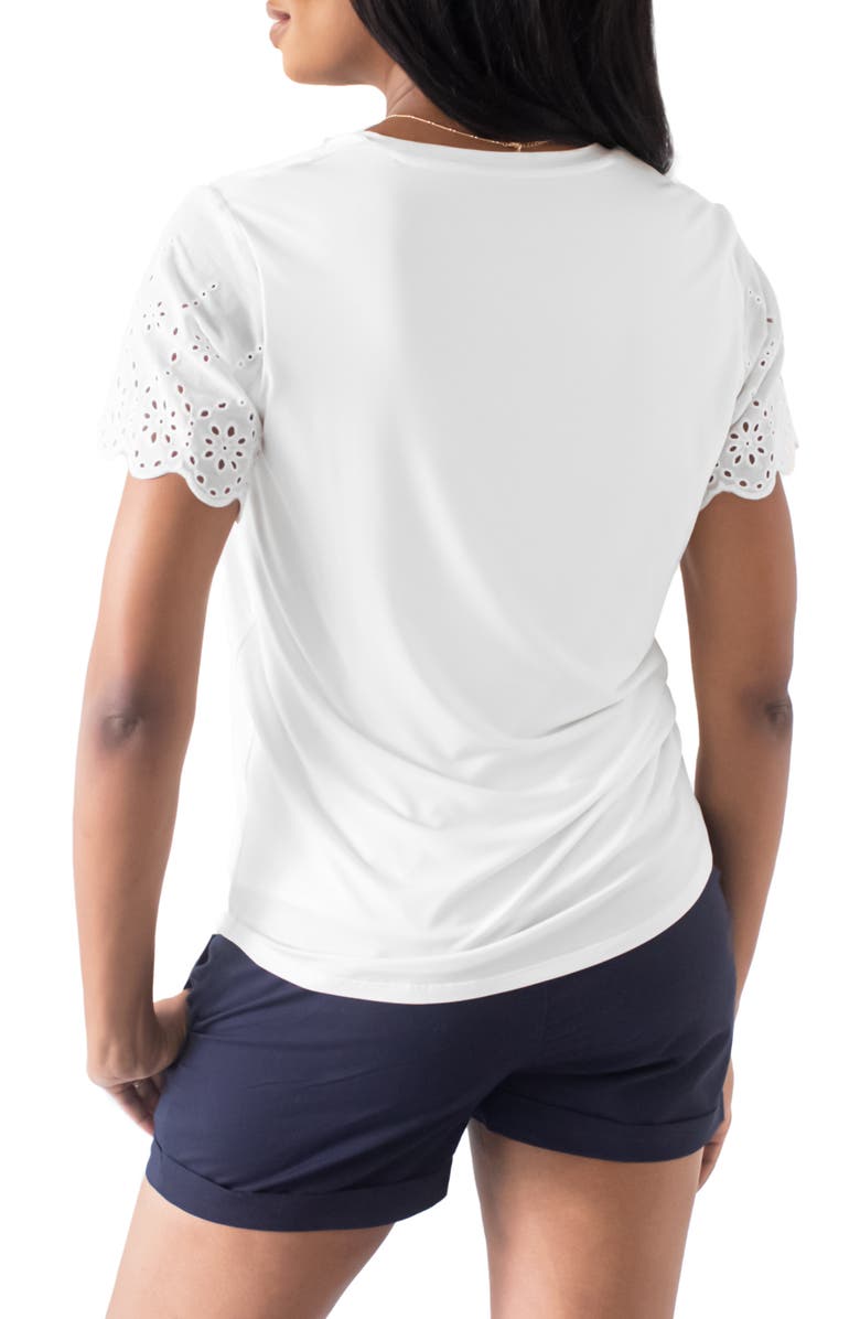 Kindred Bravely Everyday Eyelet Maternity/Nursing Top, Alternate, color, 