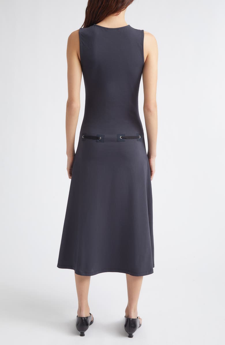 Paloma Wool Suni Drawstring Organic Cotton Knit Midi Dress, Alternate, color, 136 - Blue