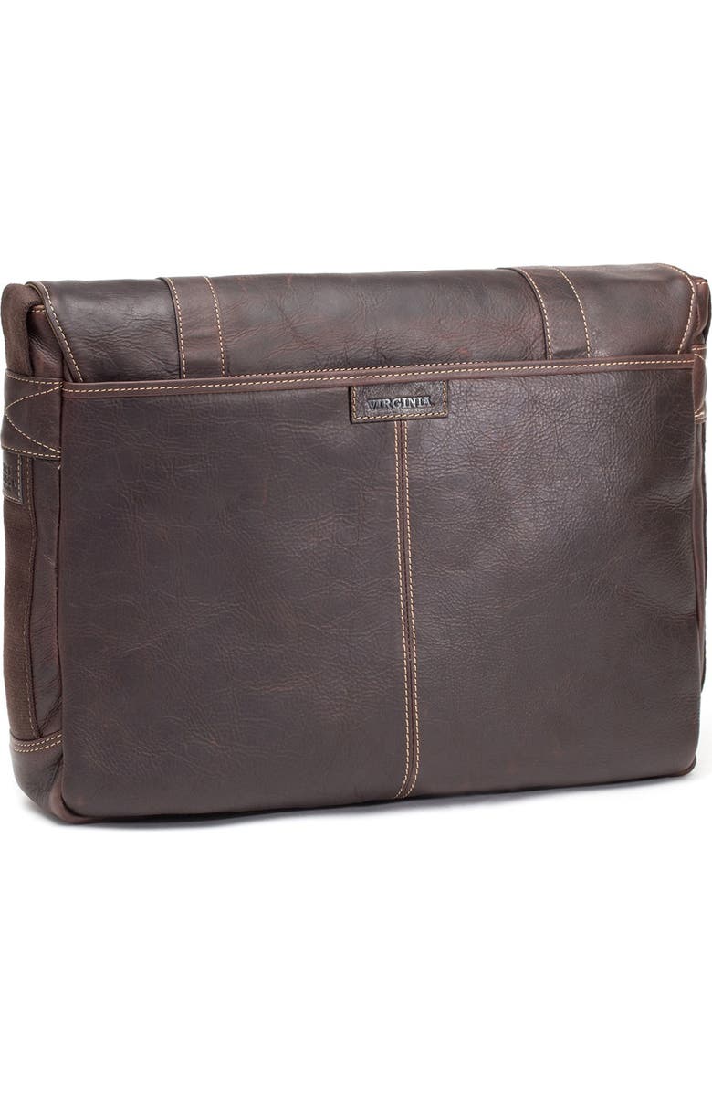 Jack Mason Brand 'Virginia Cavaliers - Gridiron' Leather Messenger Bag, Alternate, color,