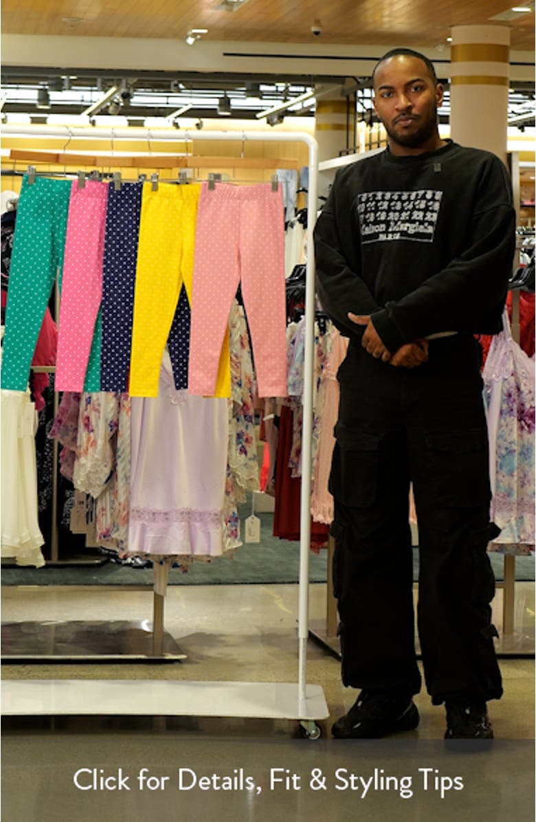 Kids' Polka Dot Assorted 5-Pack Cotton Leggings, sales video thumbnail