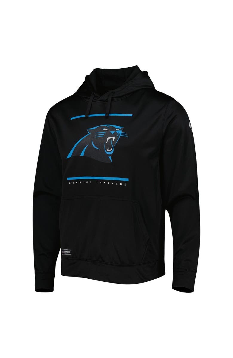 New Era Men's New Era Black Carolina Panthers Combine Authentic Split Defense Pullover Hoodie, Alternate, color,