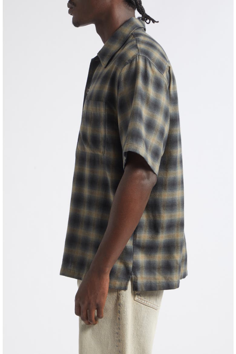 Every Check Short Sleeve Cotton & Wool Button-Up Shirt, Alternate, color, YUKON CHECK